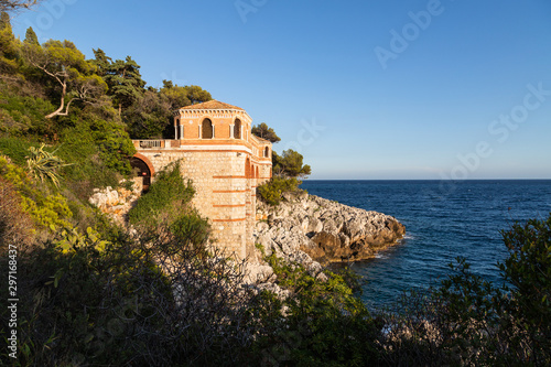 Beautiful landscape of the Cote d'Azur. Menton, France.