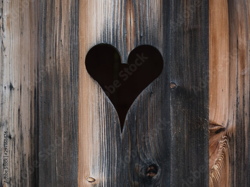 wooden heart - love photo