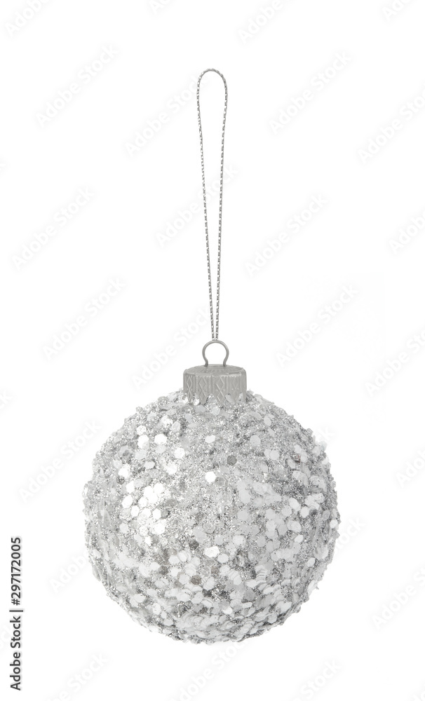 Silver Christmas ball Silver Christmas ball