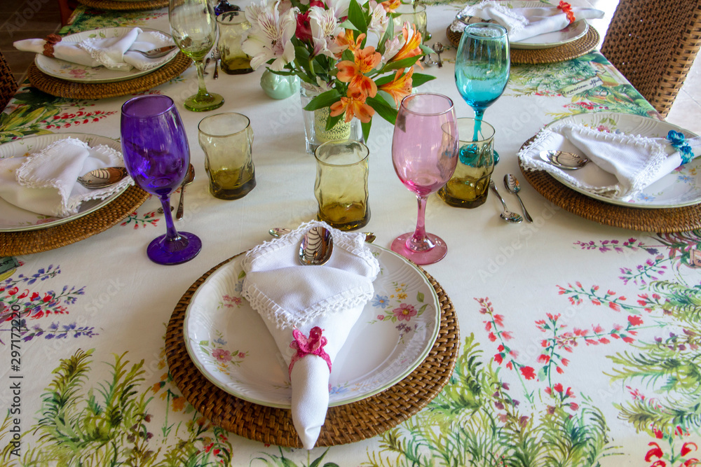 Fototapeta premium festive table setting