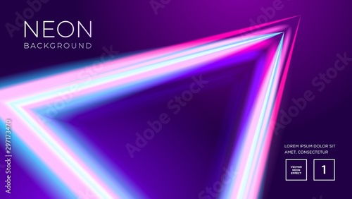 Futuristic abstract colorful vector background with Glowing electric bright neon lines . Abstract Modern Vector Layout