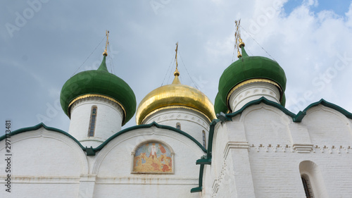 Suzdal. Domes of the Transfiguration Cathedral of the Spaso-Efimiev monastery photo