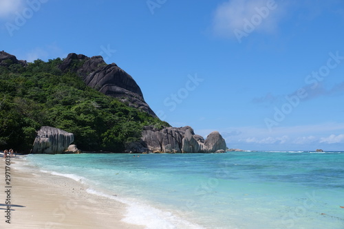 Paradise beach on the seychelles