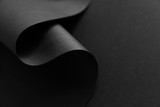 Black monochrome paper abstract background design