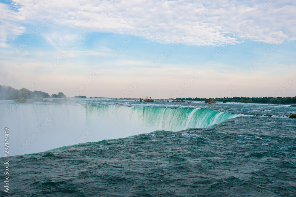 Landscape of the beautiful Niagara waterfalls in Canada Landscape of the beautiful Niagara waterfalls in Canada