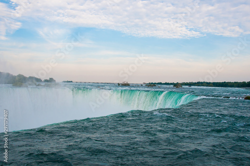 Landscape of the beautiful Niagara waterfalls in Canada