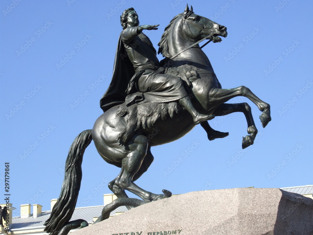 monument to Peter The great (Bronze horseman) in St. Petersburg