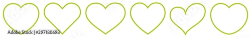 Heart Shape Green Eco | Nature | Love | Logo | Variations