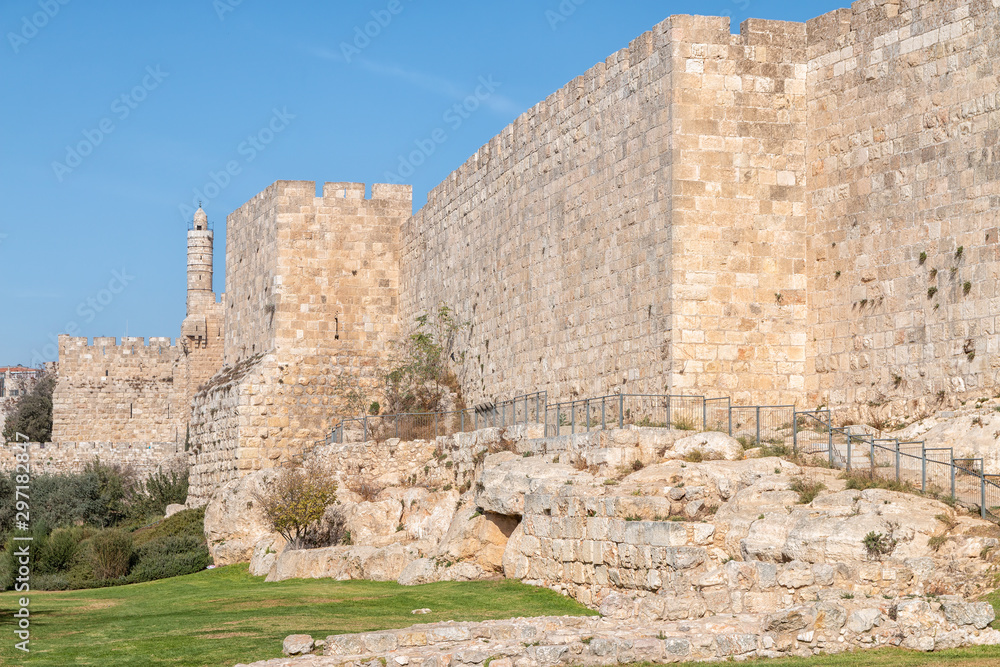 Jerusalem Old City Walls and the Citadel