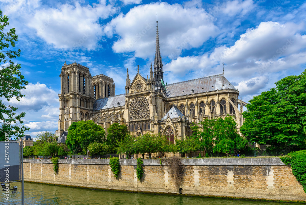 Cathedral Notre Dame de Paris in Paris, France