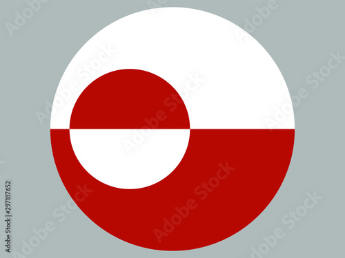 Free Download National flag of  Greenland. Original colors and proportion. Graphic design vector illustration, from  countries set. For icon, logo, web, education. - GFXLoad