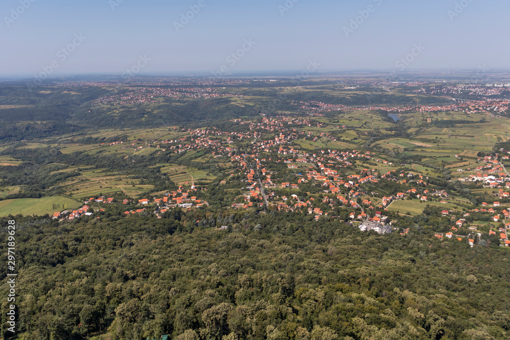 Amazing panoramic view from Avala Tower, Serbia Amazing panoramic view from Avala Tower, Serbia