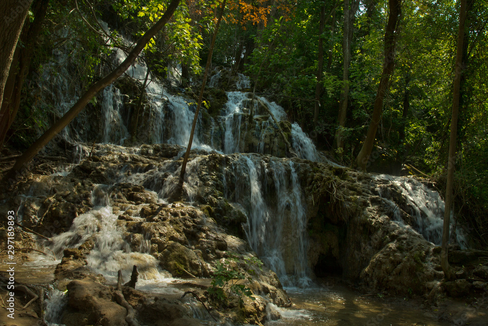 View of waterfalls in Krka national park, Croatia. View of waterfalls in Krka national park, Croatia.