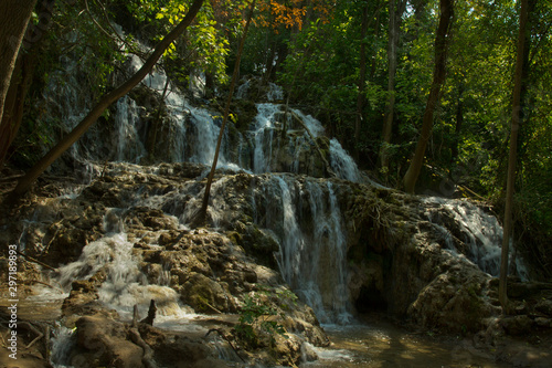  View of waterfalls in Krka national park, Croatia.
