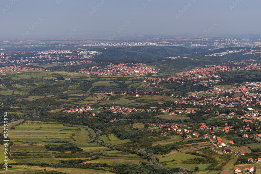 Amazing panoramic view from Avala Tower, Serbia Amazing panoramic view from Avala Tower, Serbia