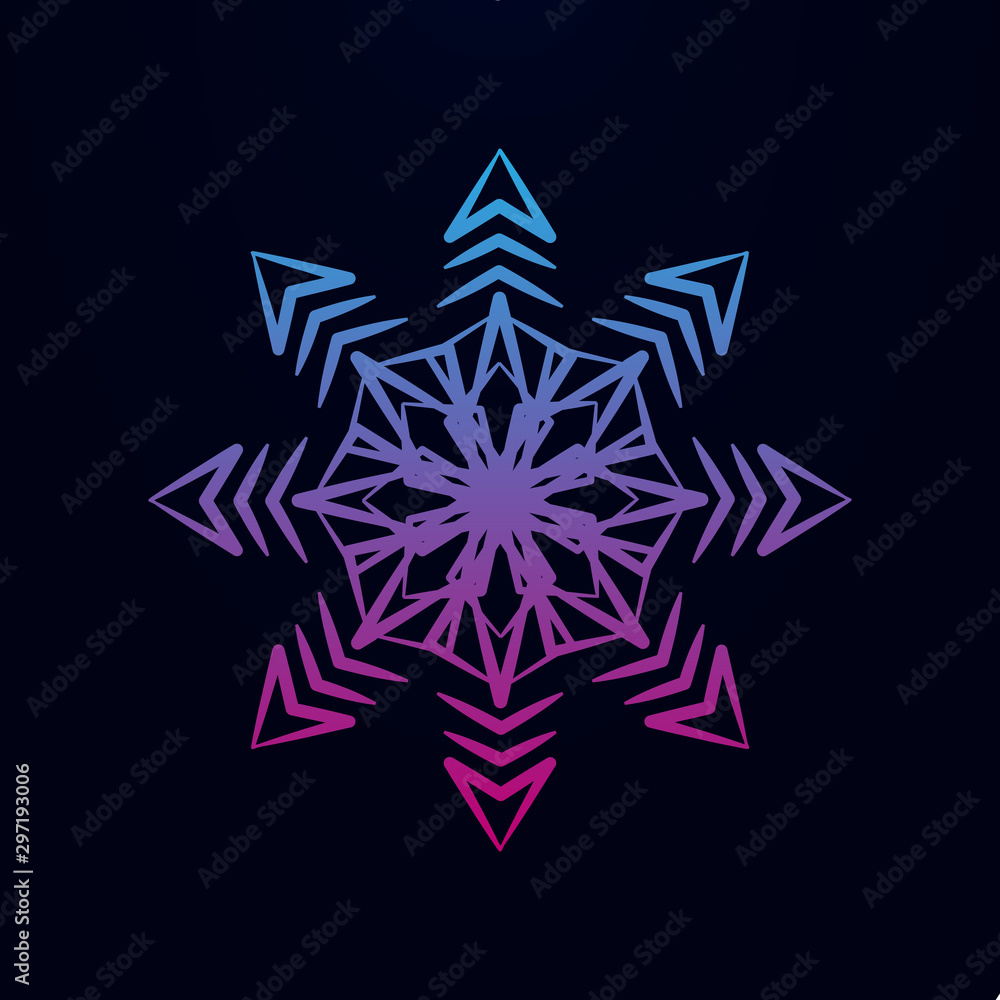 Snowflake nolan icon. Simple thin line, outline vector of snowflake icons for ui and ux, website or mobile application Snowflake nolan icon. Simple thin line, outline vector of snowflake icons for ui and ux, website or mobile application