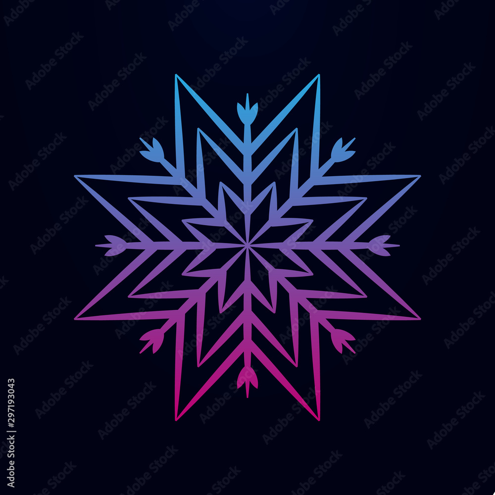 Snowflake nolan icon. Simple thin line, outline vector of snowflake icons for ui and ux, website or mobile application Snowflake nolan icon. Simple thin line, outline vector of snowflake icons for ui and ux, website or mobile application