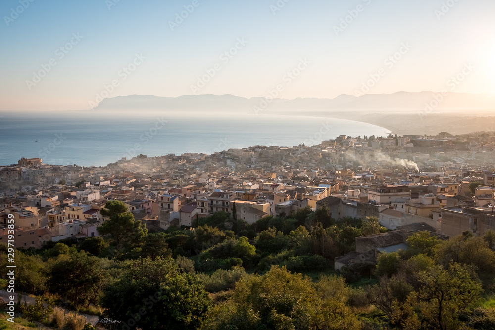 Castellamare del Golfo, SICILY, ITALY. Morning cityscape