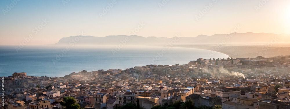 Obraz premium Castellamare del Golfo, SICILY, ITALY. Morning cityscape