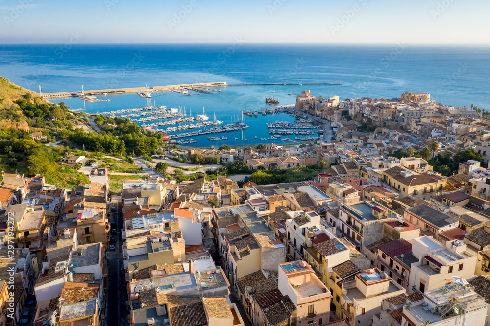 Castellamare del Golfo, SICILY, ITALY. Morning cityscape