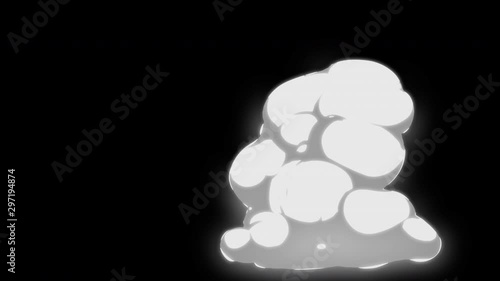 2d Cartoon FX Pack 4K 19 Smoke Elements with glow effect and with out glow effect. Pre rendered with alpha channel with 4K resolution.