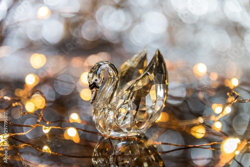 Crystal Swan Bokeh