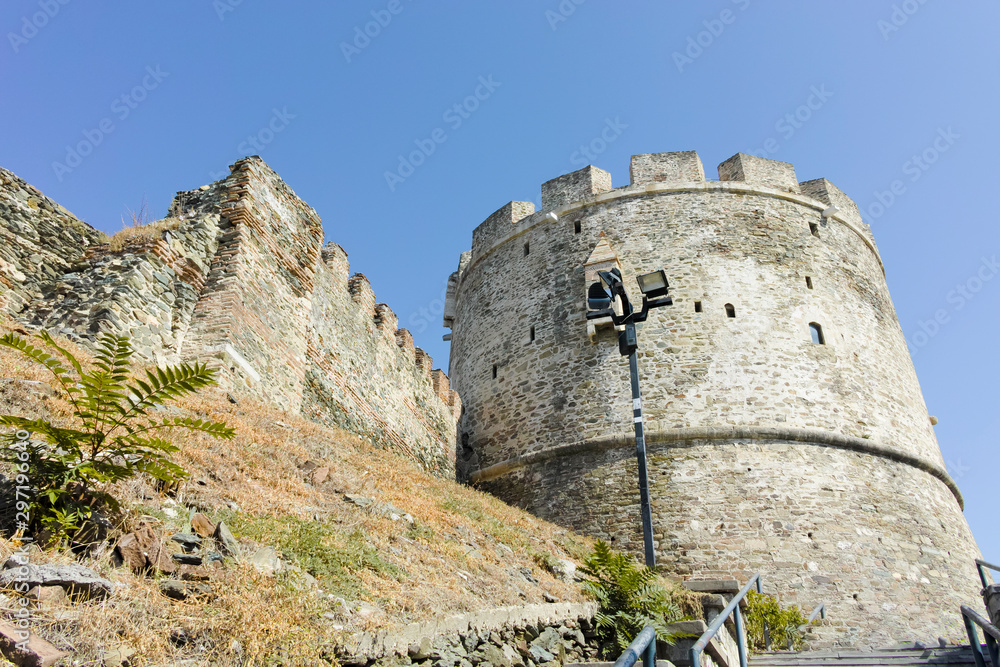 Trigonion (Alysis) Tower at Ancient Fortification in Thessaloniki, Greece