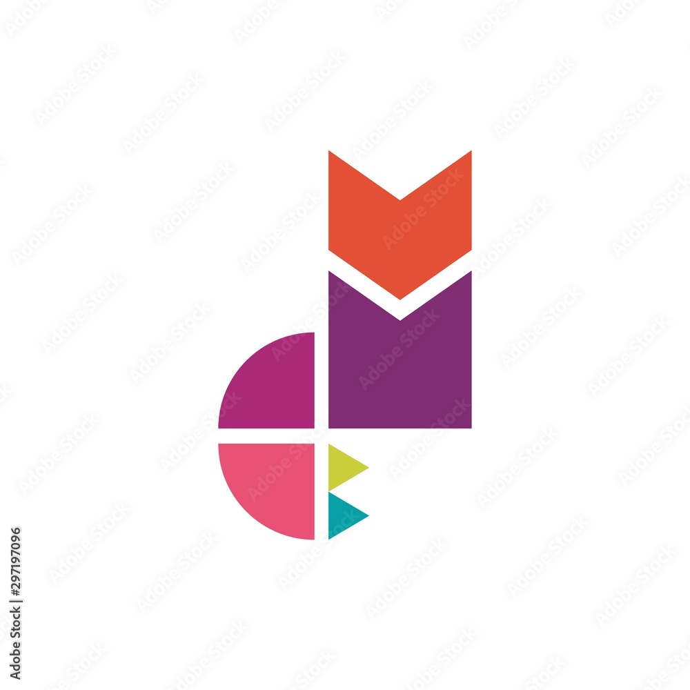 Wolf logo template vector and Abstract Wolf logo template vector and Abstract