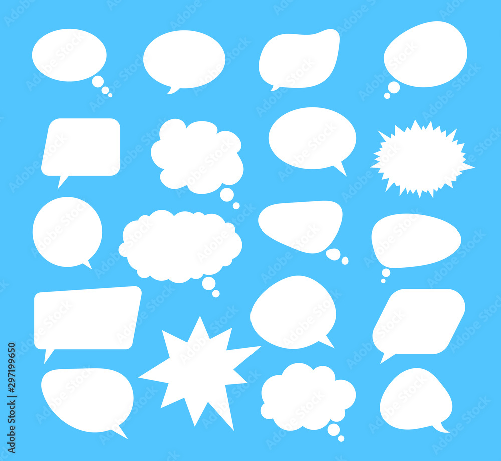Speech isolated bubble concept. Vector flat cartoon graphic design illustration Speech isolated bubble concept. Vector flat cartoon graphic design illustration