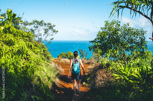 Obraz na płótnie Hawaii Hiking w salonie