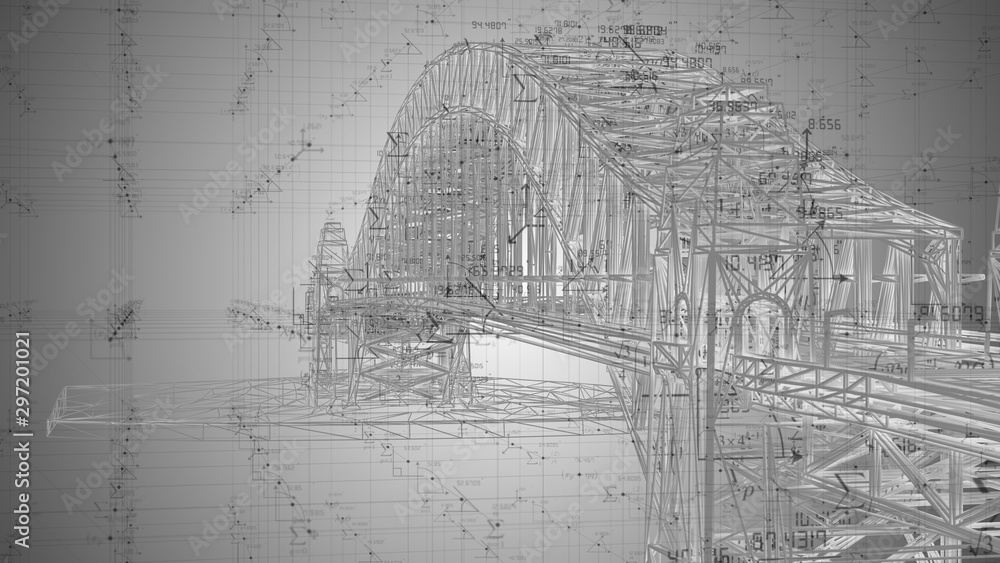 civil engineering drawing bridge