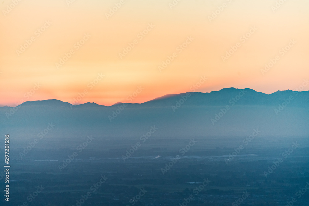 Blue hour sunset hills Blue hour sunset hills