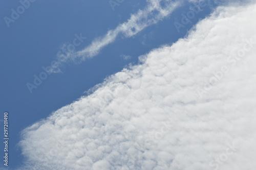 Blue sky with white clouds