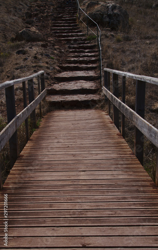 Escalera de madera 