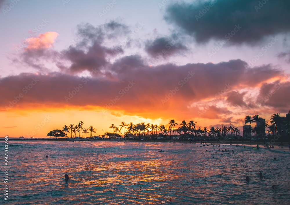 Hawaiian Sunset Ocean