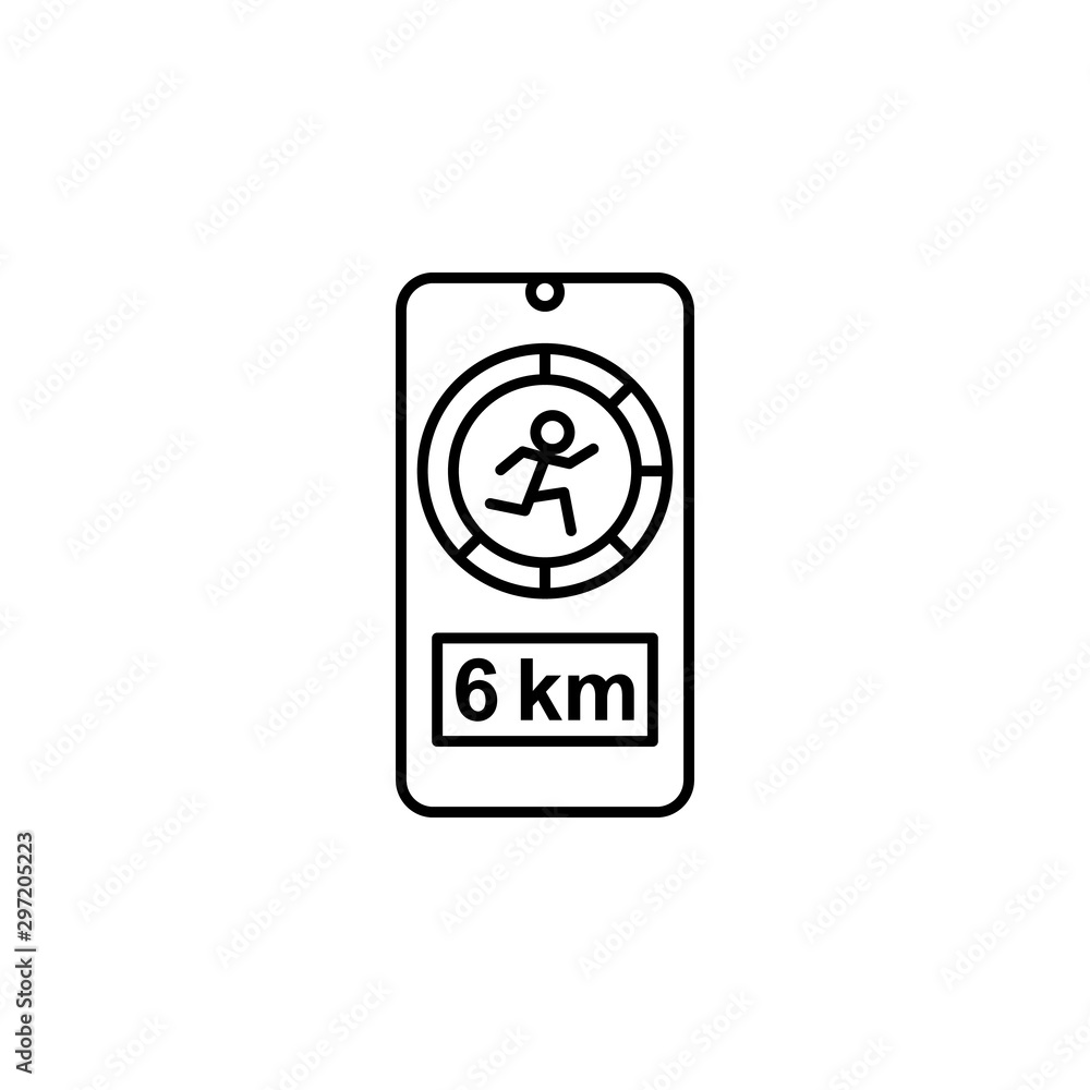 Sport mobile icon. Element of mobile technology icon Sport mobile icon. Element of mobile technology icon