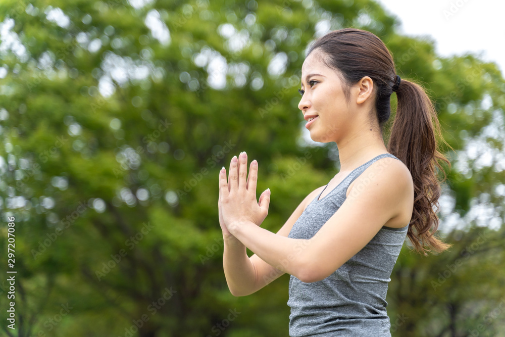 custom made wallpaper toronto digitalヨガ　女性