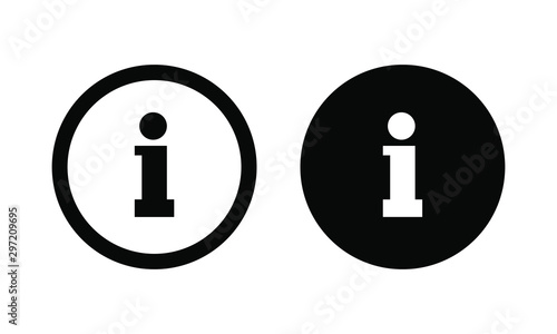 info sign, information icon vector  photo