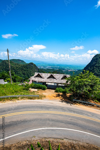 Road on Doi Pha Mee mountain photo