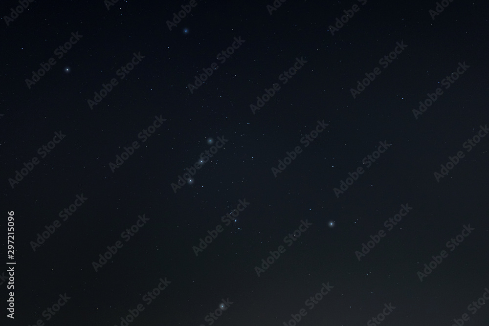 Orion constellation in the night starry sky Orion constellation in the night starry sky