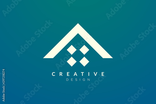 Minimalist and flat home logo design. Simple and modern vector design for your business brand or product.