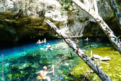 Swimming in Gran cenote