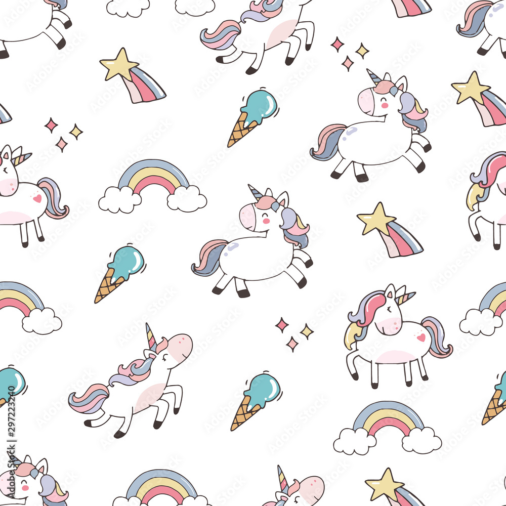 Buy Unicorn Wallpaper Girls Room Removable Rainbow Wallpaper Roll Online  in India  Etsy