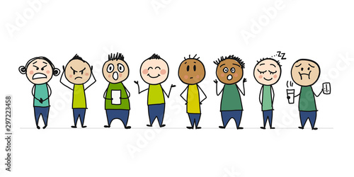 People icons set. Sketch for your design