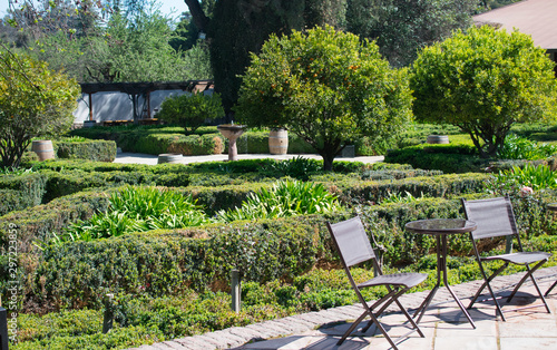 Scenic Outdoor Patio at Santa Rita Winery in Santiago Chile