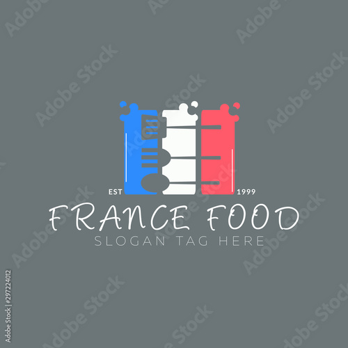 france food logo icon design templat. spoon, spatula and fork icon vector illustrasion-01