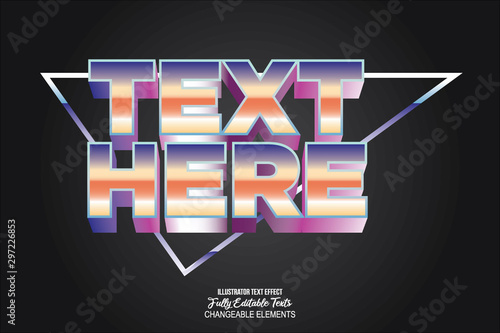 colorful gradient modern art font, with 3D effect, cool hype logotype brand design