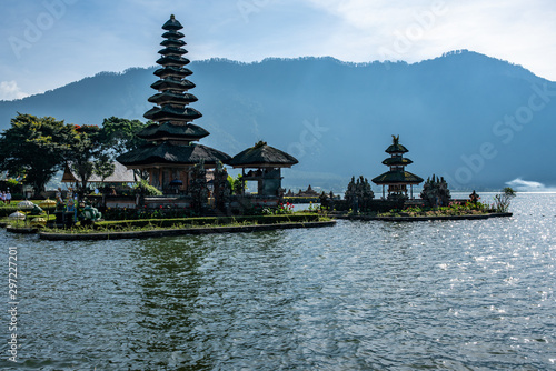 Pura Ulun Danu Beratan the famous water temple on Lake Bratan Bali Indonesia
