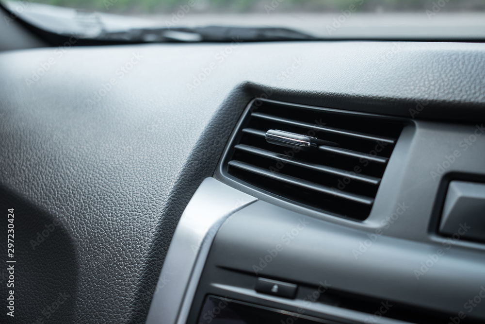 Close-up, air conditioner in the car. Close-up, air conditioner in the car.