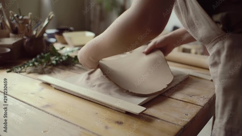 The production process in the pottery workshop of the potter. The production process in the pottery workshop of the potter.